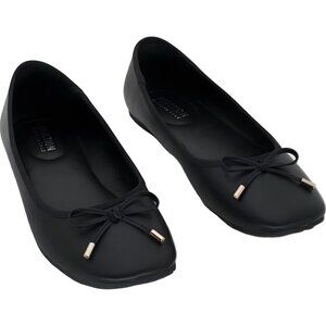 Kenneth Cole Reaction Elstree Ballet Flats Black Bow Slip-On Women's US 9M